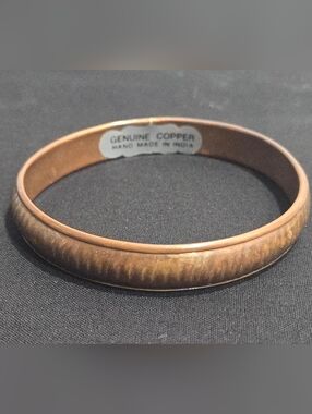 Hand Crafted Genuine Copper Bangle Bracelet - Made In India